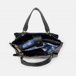 Γυναικεία τσάντα χειρός DA VINCI 07834/1 μαύρη -Γυναικεία Αξεσουάρ Κατάστημα 1 μαύρη x1000 4