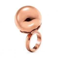 Επίχρυσο δαχτυλίδι FOLLI FOLLIE ροζ-χρυσό