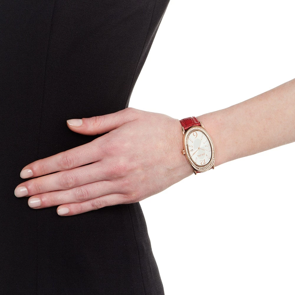 Γυναικείο ρολόι με δερμάτινο λουράκι FOLLI FOLLIE IVY κόκκινο 4 Γυναικείο ρολόι με δερμάτινο λουράκι FOLLI FOLLIE IVY κόκκινο - Image 2