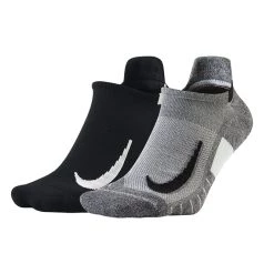 Κάλτσες Nike Multiplier σετ των 2 γκρι - μαύρο