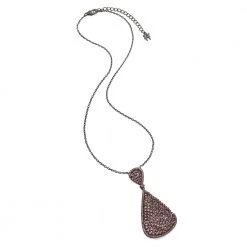 Γυναικείο κολιέ FOLLI FOLLIE SPARKLE CHIC μαύρο