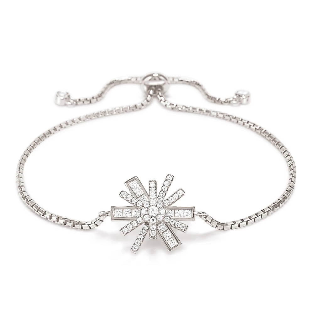 Γυναικείο ασημένιο βραχιόλι FOLLI FOLLIE STAR FLOWER 3 Γυναικείο ασημένιο βραχιόλι FOLLI FOLLIE STAR FLOWER