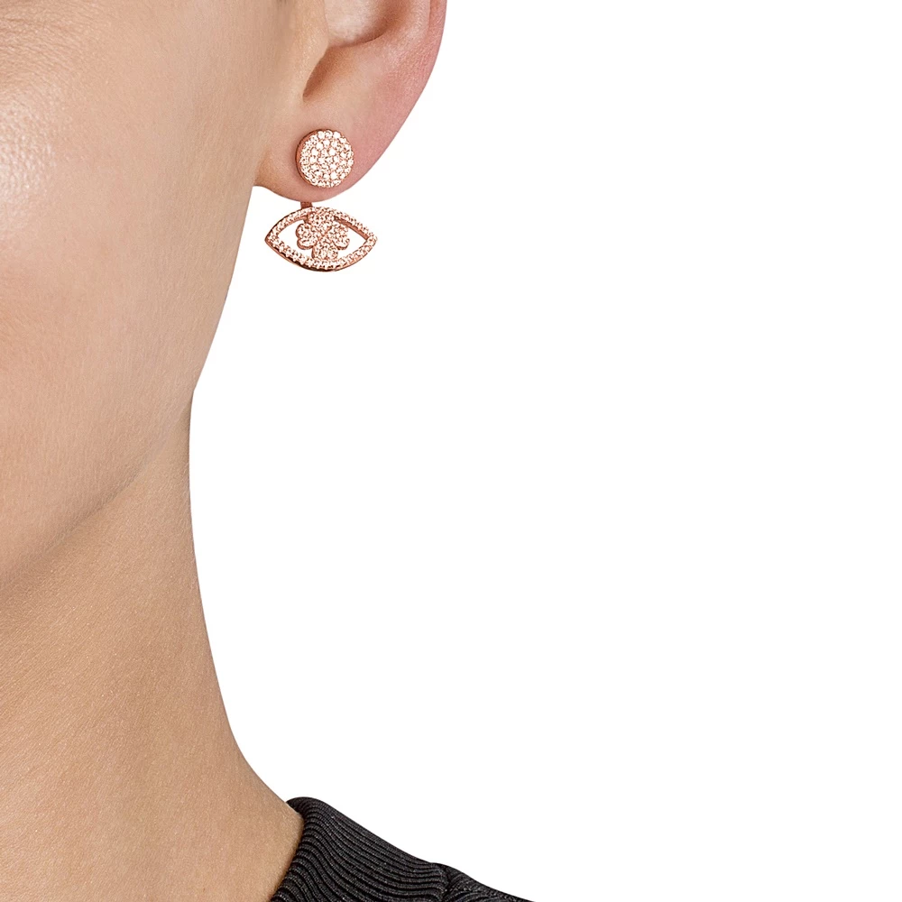 Γυναικεία ασημένια σκουλαρίκια FOLLI FOLLIE HEART4HEART MATI ροζ χρυσά 7 Γυναικεία ασημένια σκουλαρίκια FOLLI FOLLIE HEART4HEART MATI ροζ χρυσά - Image 5