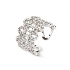 Ασημένιο φαρδύ δαχτυλίδι FOLLI FOLLIE