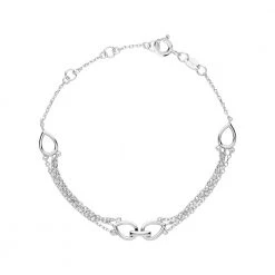 LINKS OF LONDON Ασημένιο βραχιόλι Outlet Flare Double