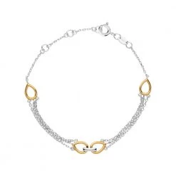 LINKS OF LONDON Ασημένιο βραχιόλι Outlet Flare Double