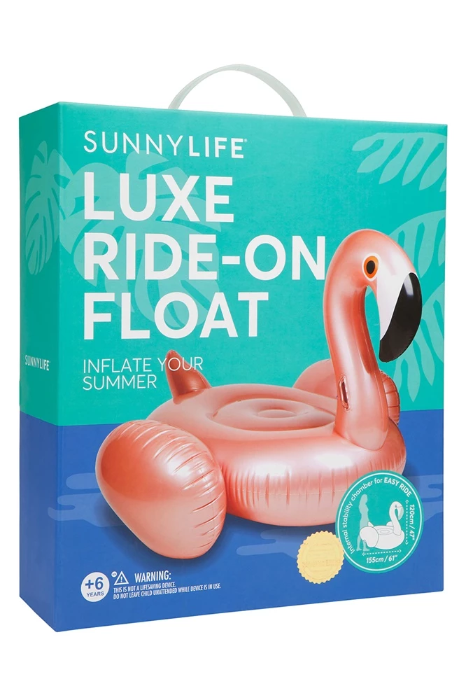 Στρώμα θαλάσσης SUNNYLIFE Ride-On Float RG Flamingo (155*120 εκ.) 5 Στρώμα θαλάσσης SUNNYLIFE Ride-On Float RG Flamingo (155*120 εκ.) - Image 3