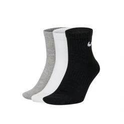 Unisex κάλτσες σετ των 3 NIKE μαύρες γκρι λευκές