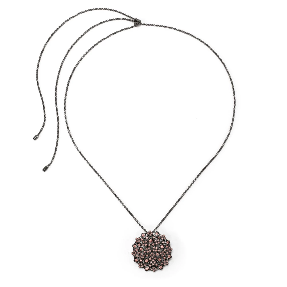 Γυναικείο ασημένιο κολιέ FOLLI FOLLIE FF BOUQUET μαύρο 3 Γυναικείο ασημένιο κολιέ FOLLI FOLLIE FF BOUQUET μαύρο