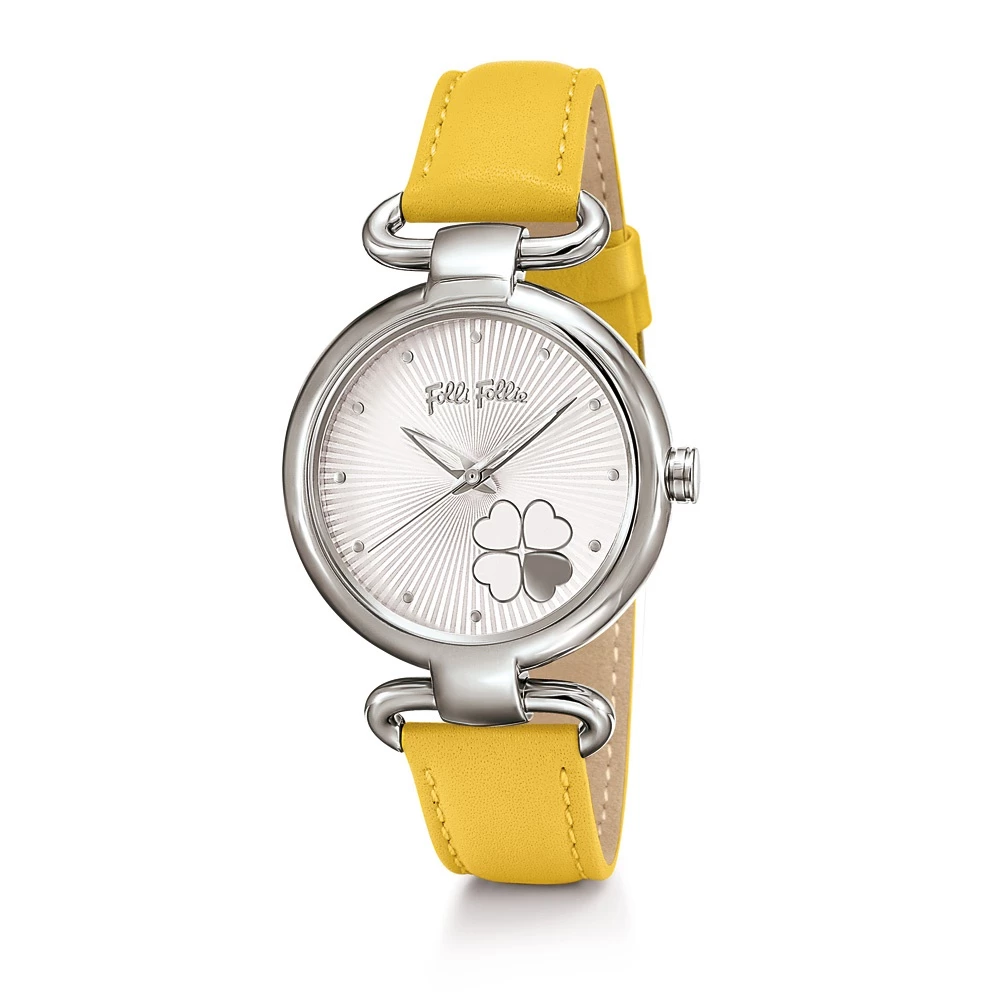 Γυναικείο ρολόι με δερμάτινο λουράκι FOLLI FOLLIE HEART 4 HEART κίτρινο 3 Γυναικείο ρολόι με δερμάτινο λουράκι FOLLI FOLLIE HEART 4 HEART κίτρινο