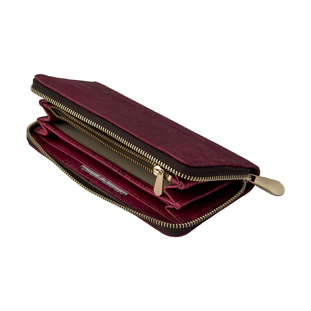 Γυναικείο πορτοφόλι με φερμούαρ APOXYLO μπορντό 5 Γυναικείο πορτοφόλι με φερμούαρ APOXYLO μπορντό - Image 3