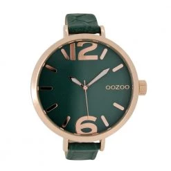 Γυναικείο δερμάτινο ρολόι OOZOO TIMEPIECES πράσινο