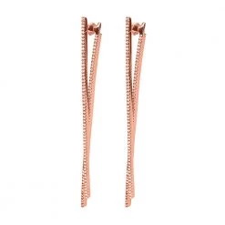 Γυναικεία ασημένια σκουλαρίκια FOLLI FOLLIE FASHIONABLY SILVER TEMPTATION