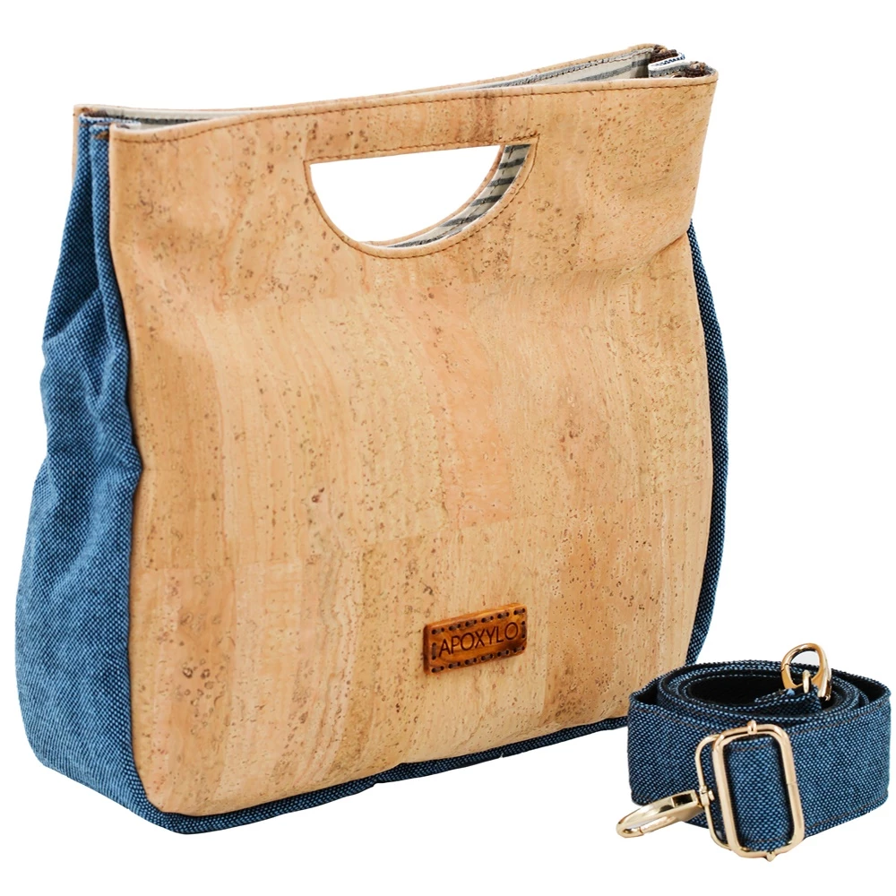 Γυναικεία τσάντα χιαστί APOXYLO 347.2 ELLE NATURAL εκρού μπλε 3 Γυναικεία τσάντα χιαστί APOXYLO 347.2 ELLE NATURAL εκρού μπλε