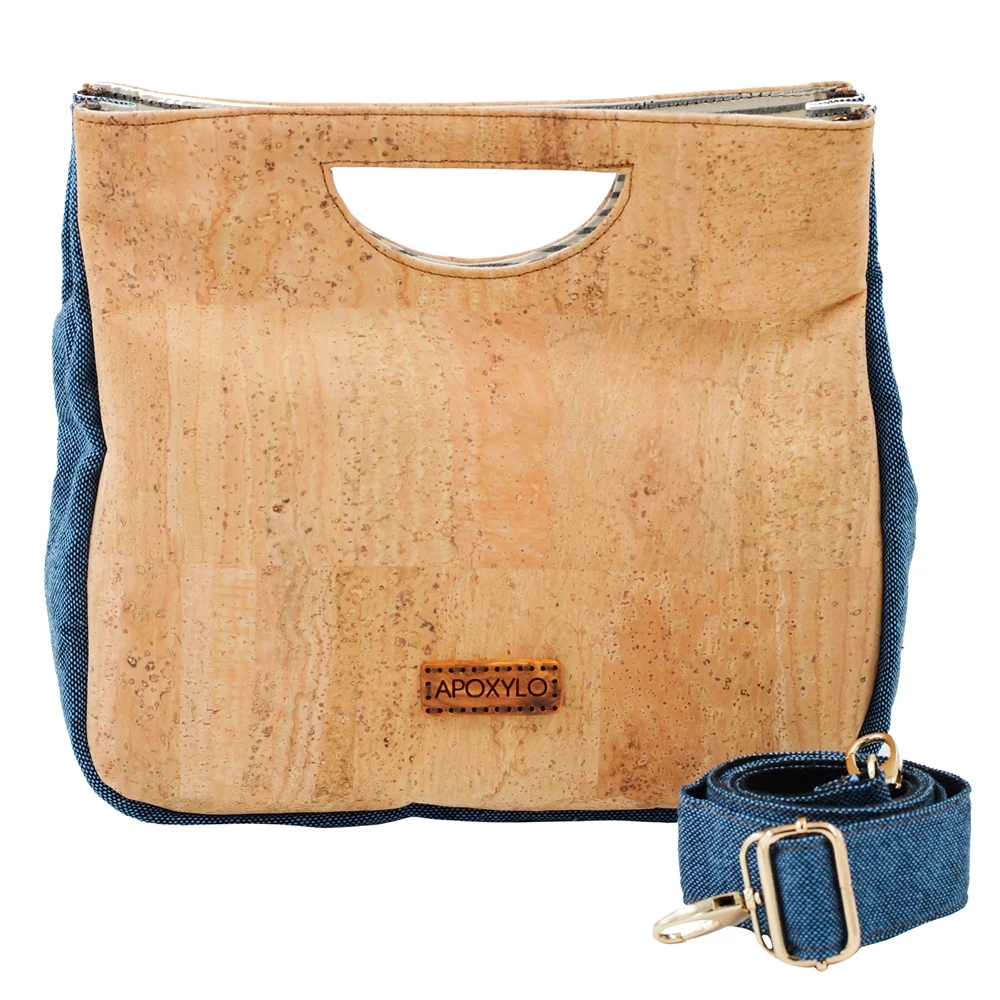 Γυναικεία τσάντα χιαστί APOXYLO 347.2 ELLE NATURAL εκρού μπλε 5 Γυναικεία τσάντα χιαστί APOXYLO 347.2 ELLE NATURAL εκρού μπλε - Image 3