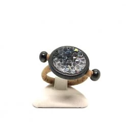 Γυναικείο δαχτυλίδι APOXYLO 963 BLACK NICKEL SWAROVSKI μαύρο