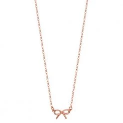 Γυναικείο ασημένιο κολιέ VOGUE ροζ χρυσό