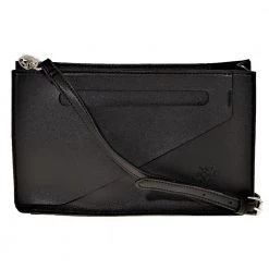 Γυναικεία τσάντα ώμου VQF POLO LINE μαύρη