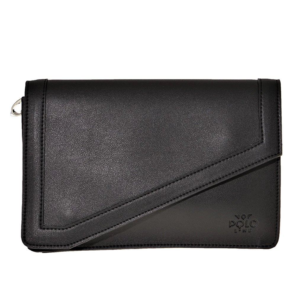 Γυναικεία τσάντα ώμου VQF POLO LINE μαύρη 3 Γυναικεία τσάντα ώμου VQF POLO LINE μαύρη