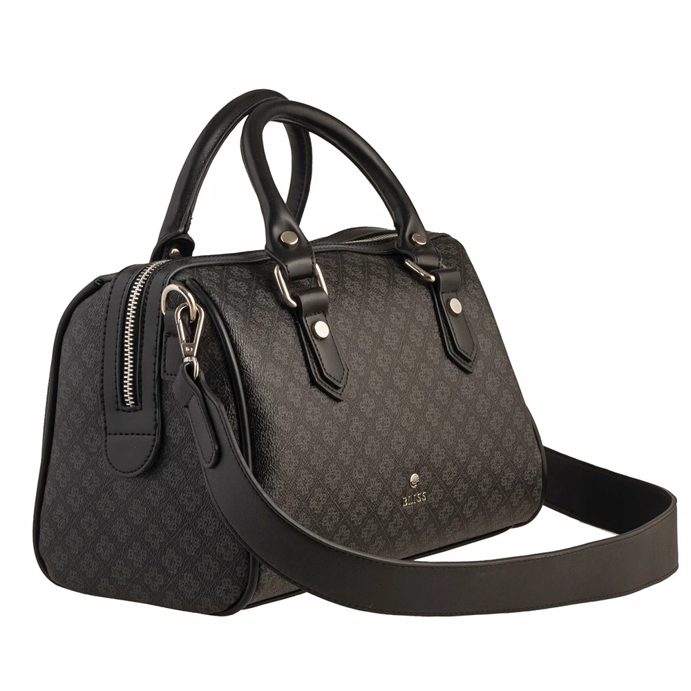 Γυναικεία τσάντα χειρός BLISS LADY HAND BAG WITH MONOGRAM μαύρη 4 Γυναικεία τσάντα χειρός BLISS LADY HAND BAG WITH MONOGRAM μαύρη - Image 2