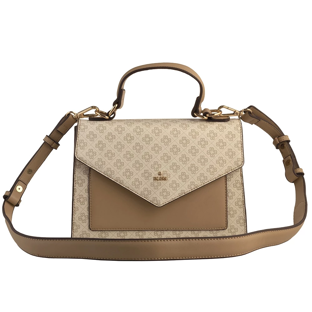 Γυναικεία τσάντα χειρός BLISS LADY CROSS BODY BAG WITH MONOG εκρού μπεζ 3 Γυναικεία τσάντα χειρός BLISS LADY CROSS BODY BAG WITH MONOG εκρού μπεζ