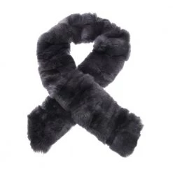 Γυναικείο κασκόλ RITSELFURS REX γκρι