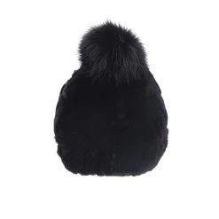 Γυναικείος σκούφος RITSELFURS REX μαύρος