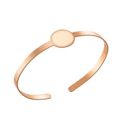Γυναικείο ασημένιο σταθερό βραχιόλι VOGUE ροζ χρυσό