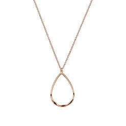 Γυναικείο ασημένιο κολιέ VOGUE ροζ χρυσό