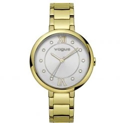Γυναικείο ρολόι με μπρασελέ από ατσάλι VOGUE χρυσό
