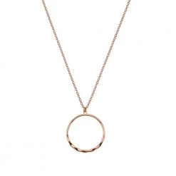 Γυναικείο ασημένιο κολιέ VOGUE ροζ χρυσό