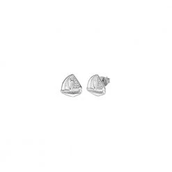 Γυναικεία ασημένια καρφωτά σκουλαρίκια καραβάκι VOGUE