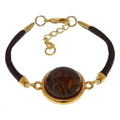 Γυναικείο βραχιόλι APOXYLO MARBLE BROWN καφέ