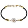 Γυναικείο βραχιόλι APOXYLO CROWN SHELL μαύρο