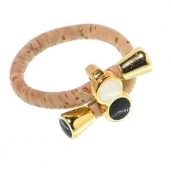 Γυναικείο δαχτυλίδι από φελλό APOXYLO DOTS λευκό μαύρο