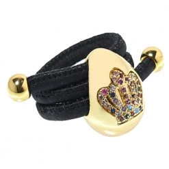 Γυναικείο δαχτυλίδι από φελλό APOXYLO μαύρο