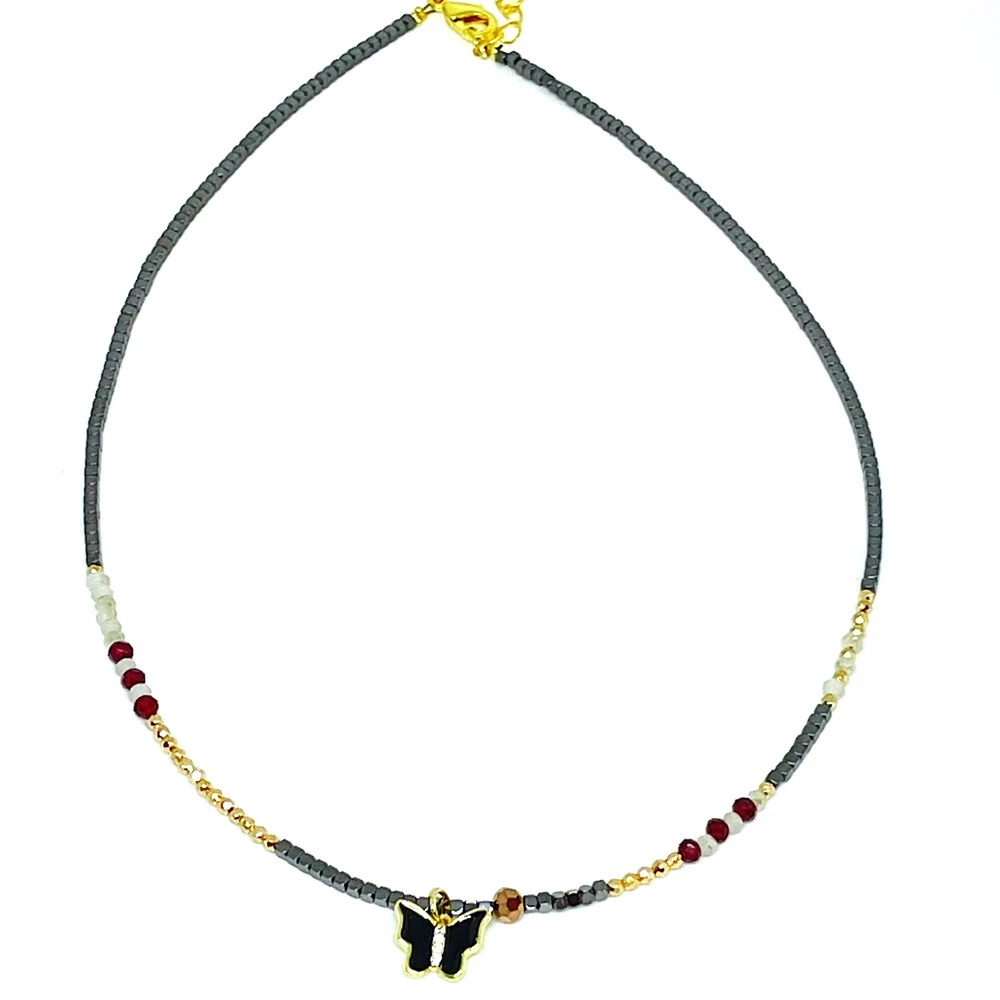 Γυναικείο επίχρυσο κολιέ ERMINA KASS BUTTERFLY CRYSTAL 3 Γυναικείο επίχρυσο κολιέ ERMINA KASS BUTTERFLY CRYSTAL