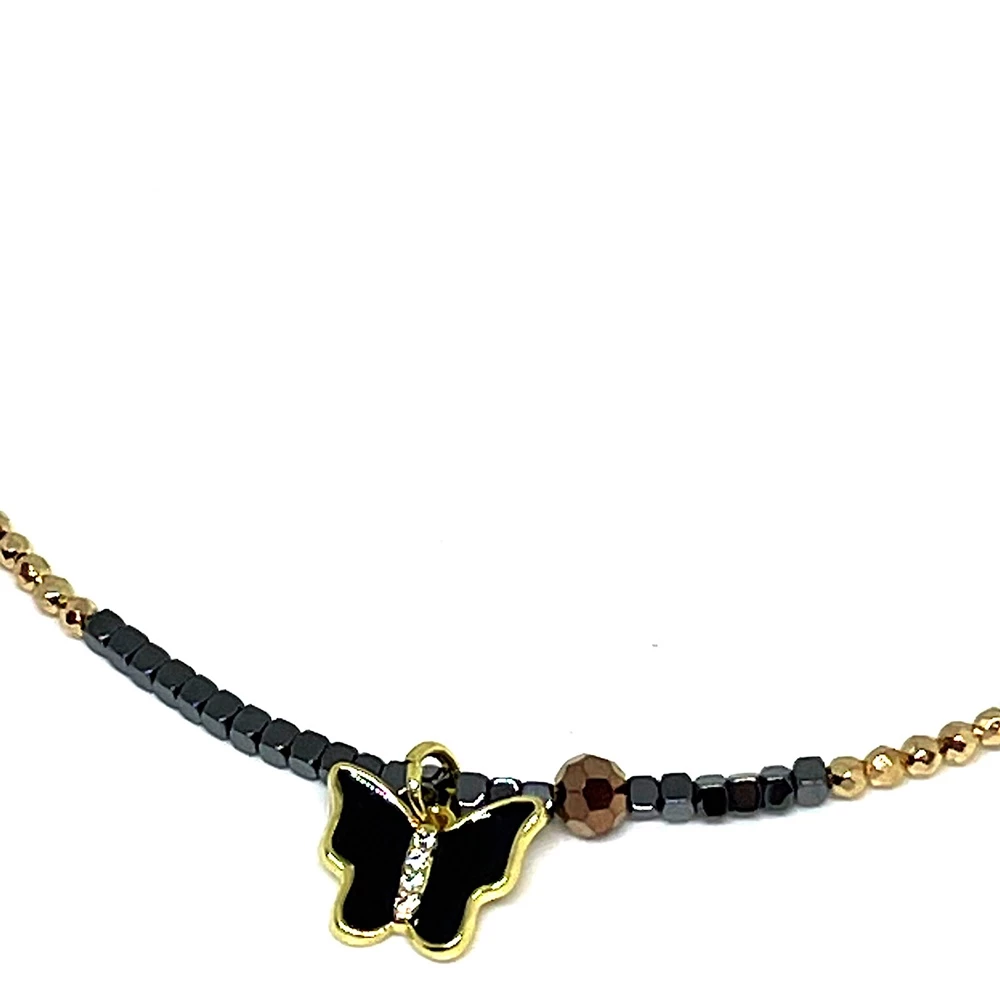 Γυναικείο επίχρυσο κολιέ ERMINA KASS BUTTERFLY CRYSTAL 4 Γυναικείο επίχρυσο κολιέ ERMINA KASS BUTTERFLY CRYSTAL - Image 2