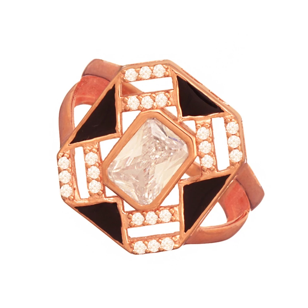 Γυναικείο ασημένιο ρόζ δαχτυλίδι JEWELTUDE τεράγωνο 5 Γυναικείο ασημένιο ρόζ δαχτυλίδι JEWELTUDE τεράγωνο - Image 3