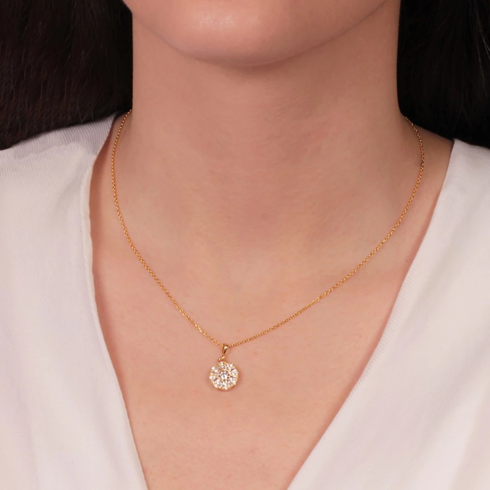 Γυναικείο ασημένιο κολιέ Ροζέτα JEWELTUDE με επιχρύσωση 18Κ 4 Γυναικείο ασημένιο κολιέ Ροζέτα JEWELTUDE με επιχρύσωση 18Κ - Image 2