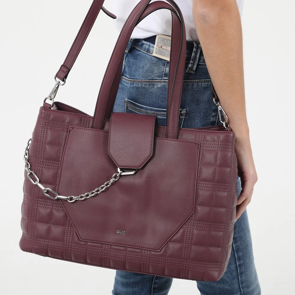 Γυναικεία τσάντα Shopping GAUDI GBG.0W1.083.143 Linea μπορντό 5 Γυναικεία τσάντα Shopping GAUDI GBG.0W1.083.143 Linea μπορντό - Image 3