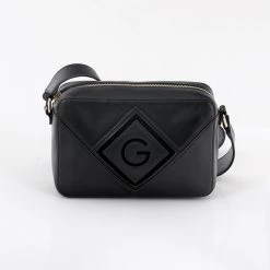 Γυναικεία τσάντα χιαστί GANT 4975102 LEATHER BAG μαύρη