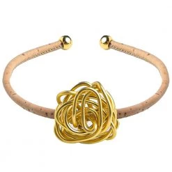 Γυναικείο βραχιόλι APOXYLO 5008 ROSE BRACELET από φυσικό φελλό