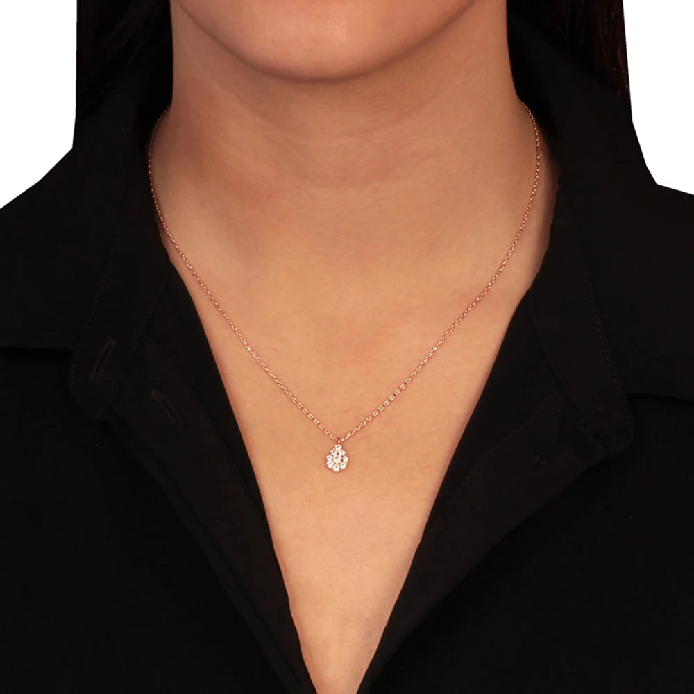 Γυναικείο ασημένιο κολιέ JEWELTUDE 14155 ρόζ επιχρυσωμένο 4 Γυναικείο ασημένιο κολιέ JEWELTUDE 14155 ρόζ επιχρυσωμένο - Image 2