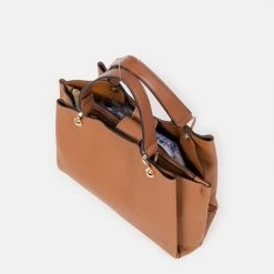 Γυναικεία τσάντα χειρός DA VINCI 07834/4 καφέ -Γυναικεία Αξεσουάρ Κατάστημα 4 καφέ x1000 3