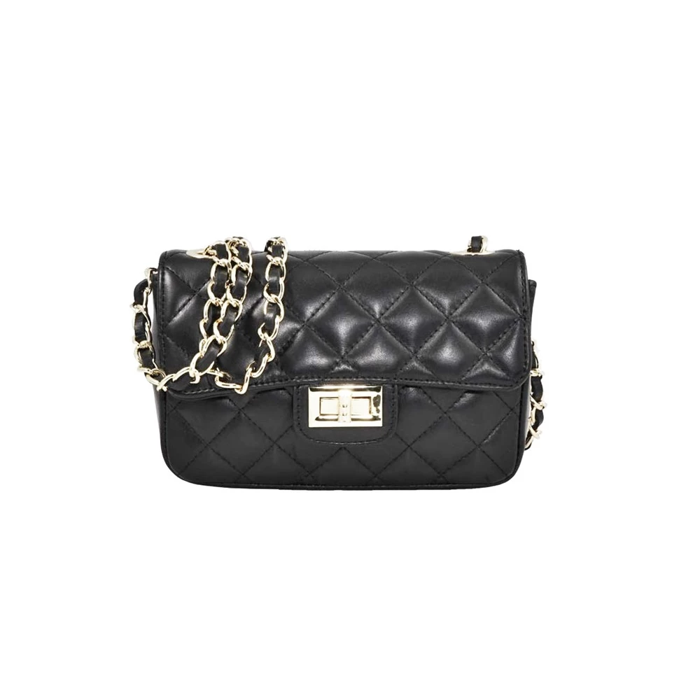 Γυναικεία δερμάτινη τσάντα ώμου-χιαστί 19V69 ITALIA κωδ. 7105 μαύρη 3 Γυναικεία δερμάτινη τσάντα ώμου-χιαστί 19V69 ITALIA κωδ. 7105 μαύρη