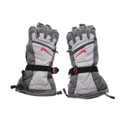 NIKE ACCESSORIES Γυναικεία γάντια NIKE ALL LEATHER GLOVE γκρί