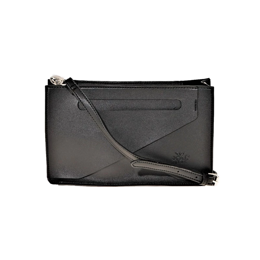 Γυναικεία τσάντα ώμου/χιαστί VQF POLO LINE 1620 μαύρη 3 Γυναικεία τσάντα ώμου/χιαστί VQF POLO LINE 1620 μαύρη